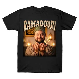 2026 Summer RAMADOWN MEME Printed T-Shirt for Men Women Unisex Short-sleeved Retro Street Y2K Casual Fashion Tops Clothing