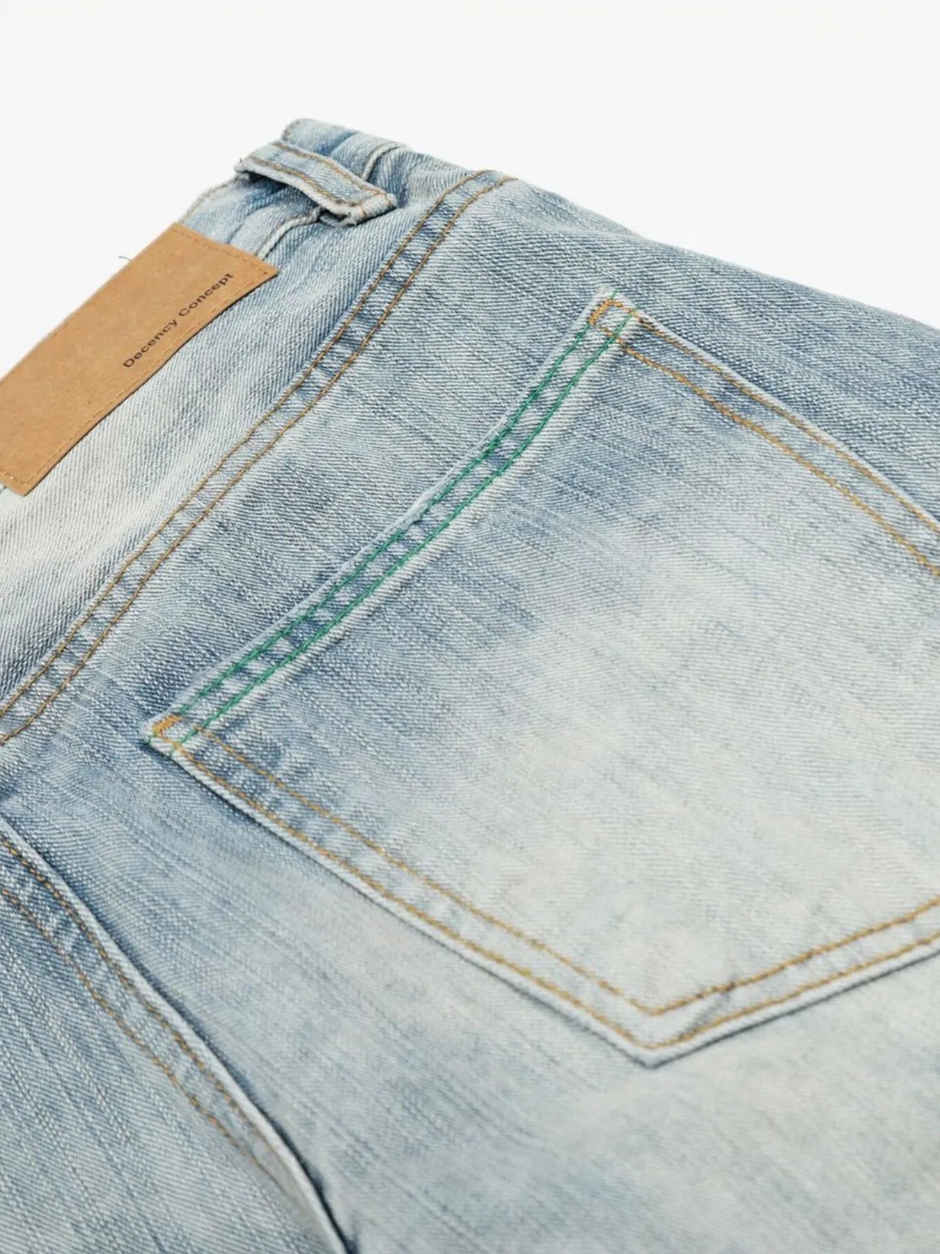 Men's Washed Wide Leg Baggy Jeans - Image 13