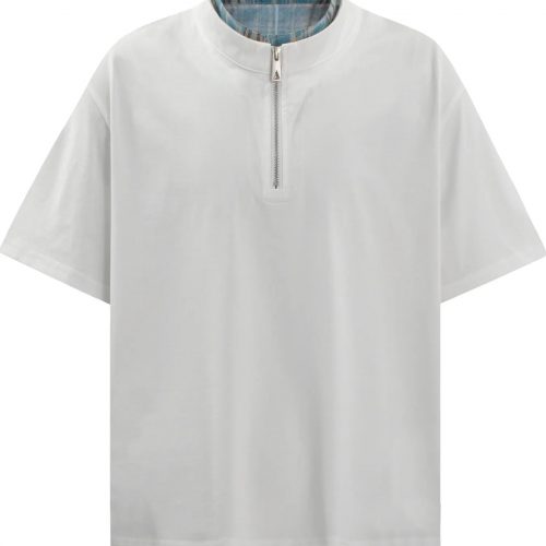 Men's Quarter Zip Short Sleeve Top