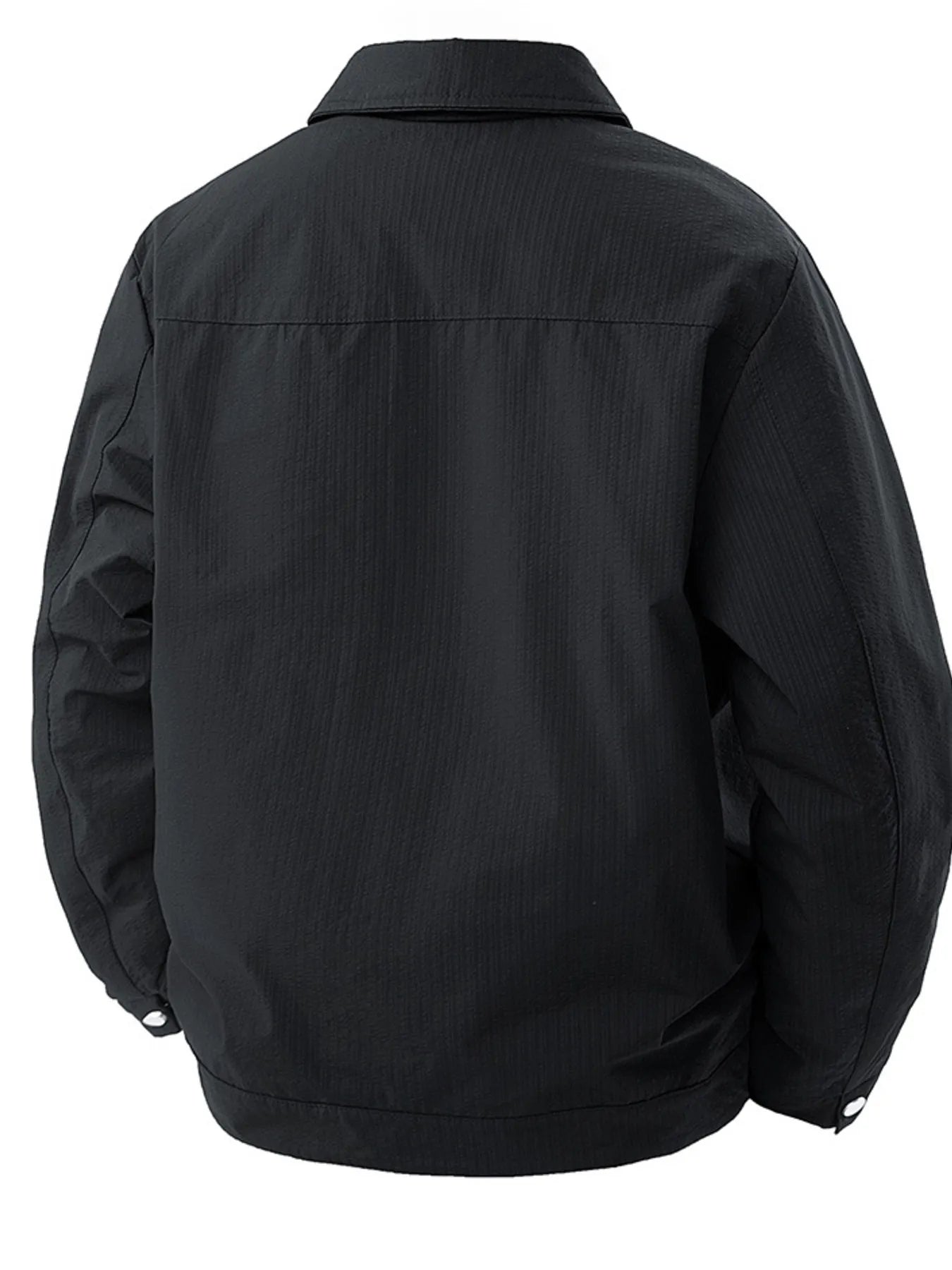 Men's Plus Size Lightweight Snap-Down Jacket - Image 4