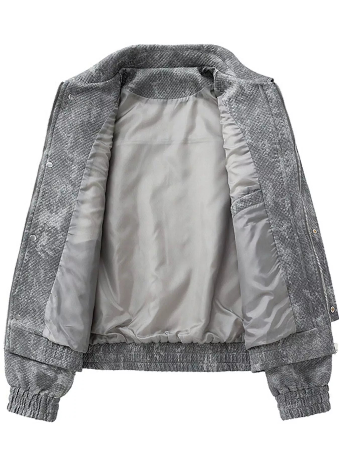 Men's Plus Size Casual Snap-Down Jacket - Image 2