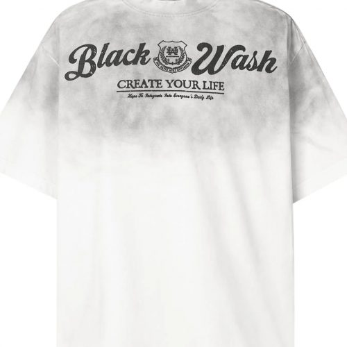 Men's Gradient Letter Round Neck T-Shirt