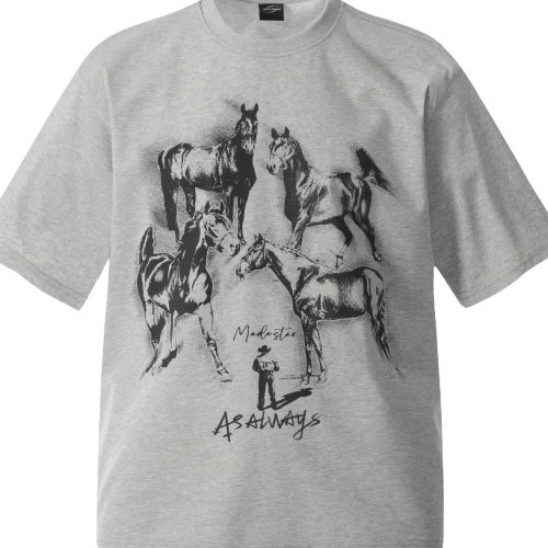 Men's Horse Graphic Oversized T-Shirt