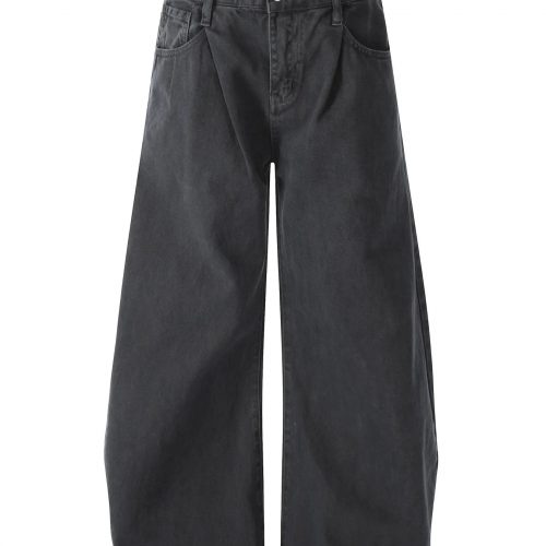 Men's Vintage Washed Wide Leg Jeans